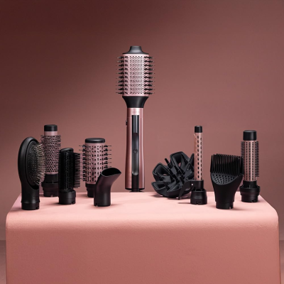 Cecotec gaisa sukas  |  CeramicCare 10in1 AirBrush  |  Jonu kondicionēšana  |  Siltuma līmeņu skaits 3  |  1200 W  |  Melns / Rozā