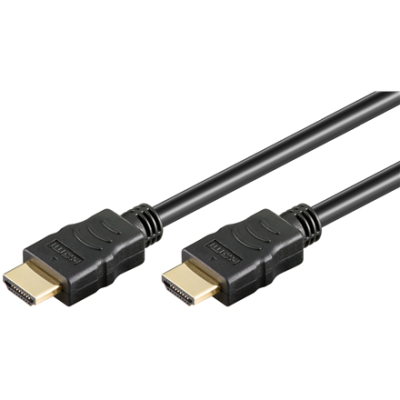 Goobay HDMI High‑Speed Cable with Ethernet  |  Soft  |  0.5 m