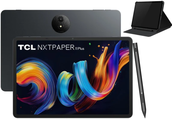 9469X2 TCL NXTPAPER 11 Plus 11.5 256GB Tumši pelēks ar Flip vāku.