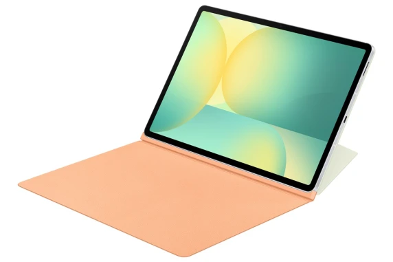BX620PO gudrais grāmatu vāks Samsung Galaxy Tab S10 FE+, oranžs