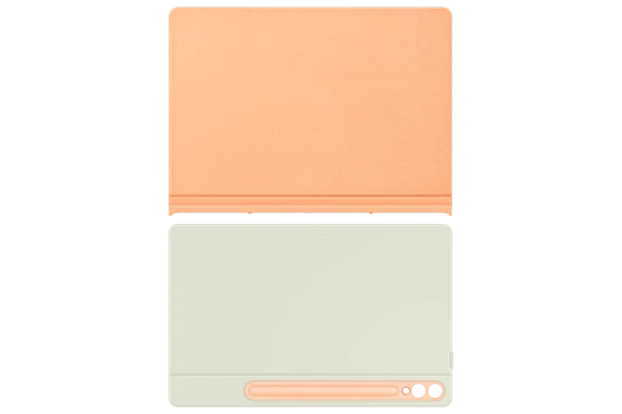 BX810POE gudrais grāmatu vāks Samsung Galaxy S10+ / Tab S9+ / S9FE+, oranžs