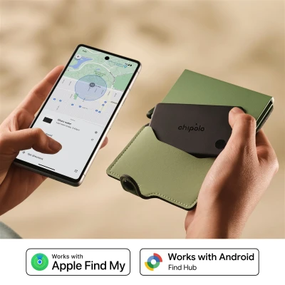 Chipolo CARD & LOOP Перезаряжаемый Bluetooth трекер для iOS & Android, Угольный комплект