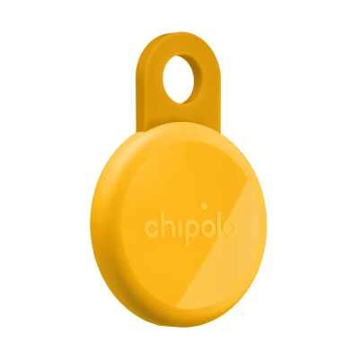 Chipolo LOOP – Rechargeable Bluetooth Tracker with Silicone Loop for iOS & Android, Honey