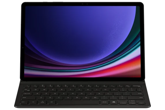 DX720UB Grāmatu vāks ar tastatūru Slim Samsung Galaxy Tab S9 / S9 FE / S10 FE / S10 Lite, melns