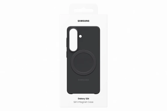 ES942CB Silikona magnētiskais maciņš Samsung Galaxy S26, melns