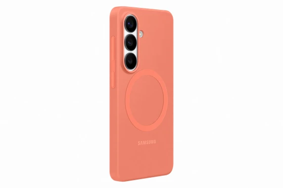 ES942CO Silikona Magnēta Vāks Samsung Galaxy S26, Koralļu Sarkanā