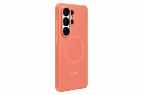 ES948CO Silikona Magnēta Vāks Samsung Galaxy S26 Ultra, Koralļu Sarkanā