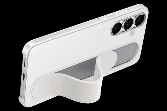 GS731CW Standing Grip Case Samsung Galaxy S25 FE, White