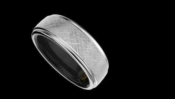 HiFuture Ring2 Smart Ring  |  Size 10 (62 mm)  |  Titanium Silver