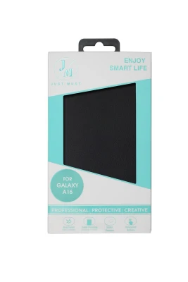 JM STAND FLIP CASE Galaxy A16 Melns
