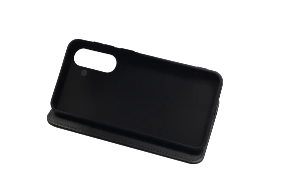 JM STAND FLIP CASE Galaxy A57, melns