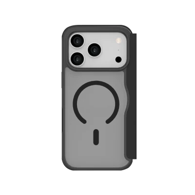 JUST MUST CHAMPION II FLIP CASE MAGSAFE iPhone 17 Pro, melns