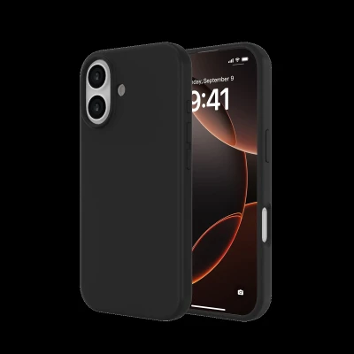 JUST MUST REGULAR DEFENSE SILICONE с MAGSAFE для iPhone 17 Черный