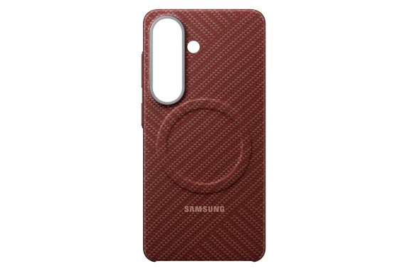 KS942SR Carbon Magnet Case Samsung Galaxy S26, Coral Red