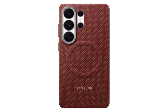 KS948SR oglekļa magnētu vāks Samsung Galaxy S26 Ultra, koralls sarkans
