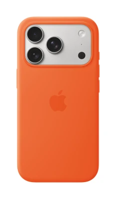 Силиконовый чехол для iPhone 17 Pro с MagSafe, Оранжевый