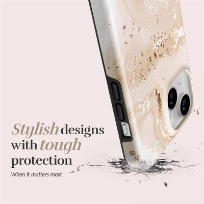 MIO Gold Marble Magsafe saderīgs iPhone 13 / 14 / 15