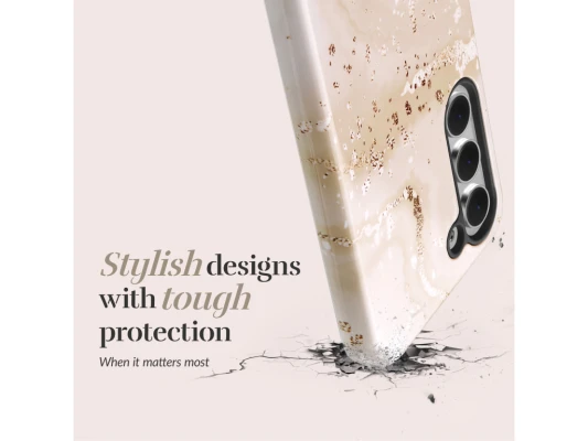 MIO Gold Marble Magsafe saderīgs Samsung S25 Plus 5G