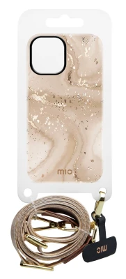 MIO Lanyard strap Gold Marble