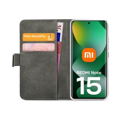 Mobilize Classic Gelly Wallet Book Case Xiaomi Redmi Note 15 5G melns