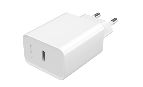mophie Essentials Power Adapter USB-C 20W PD EU Balts