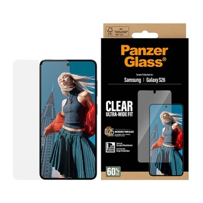 PanzerGlass Screen Protector Samsung Galaxy S26 UWF w. EasyAligner