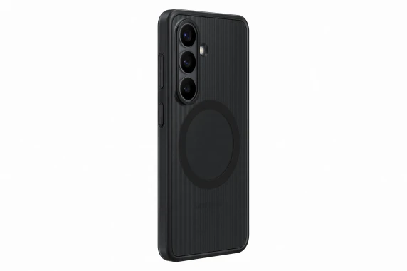 RS942CB Izturīga magnētiskā vāka Samsung Galaxy S26, melna
