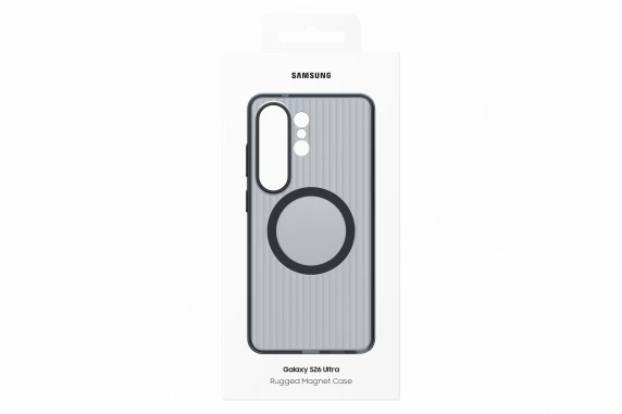 RS948CB Izturīga magnētiskā vāka Samsung Galaxy S26 Ultra, melna