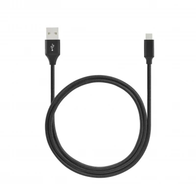 SEEK TOTI USB A uz Micro USB, 2m pinuma kabelis 2A, melns