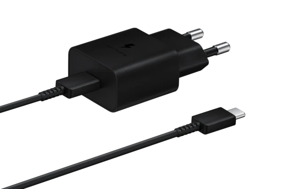 T1510XBE Samsung Быстрая зарядка 15W Адаптер питания, черный