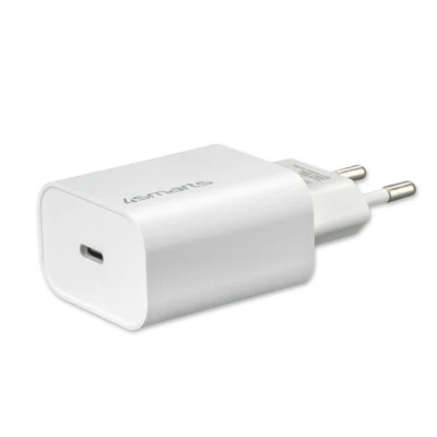 Sienas lādētājs (bez kabeļa) VoltPlug PD 20W, balts