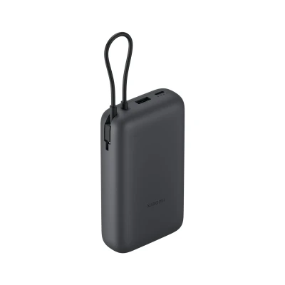 Xiaomi Power Bank 20000mAh (Integrēts kabelis), Tumši pelēks