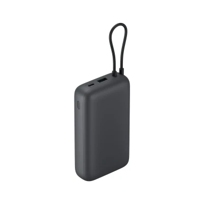 Xiaomi Power Bank 20000mAh (Integrēts kabelis), Tumši pelēks