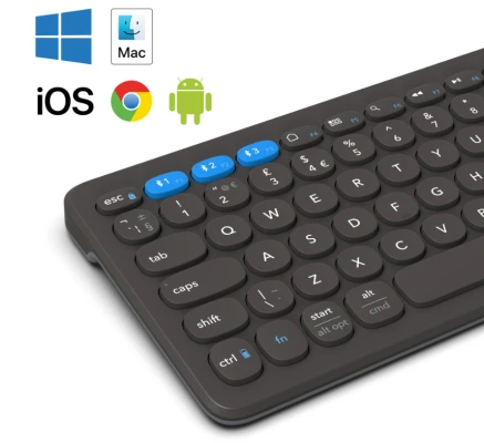 ZAGG Pro Keyboard Mid Size-Charcoal-Nordic (wireless charging on mat)
