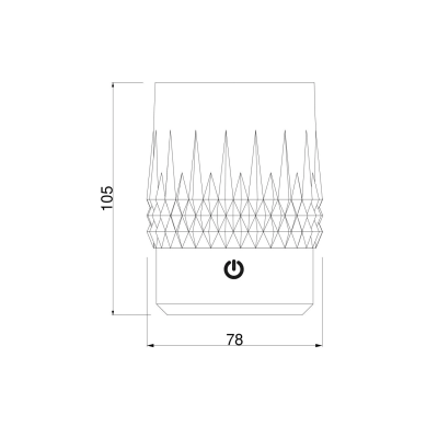 LED Table lamp CRYSTAL, 1W, 110lm, 3000K, IP20