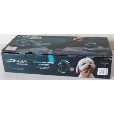 IZPĀRDOŠANA.  |  Cecotec Vacuum Cleaner  |  Conga Rockstar Micro+ Animal  |  Cordless operating  |  Handheld  |  200 W  |  16.8 V  |  Operating time (max) 40 min  |  Black  |  Warranty 24 month(s)  |  DAMAGED PACKAGING, USED, DIRTY AND SCRATCHED