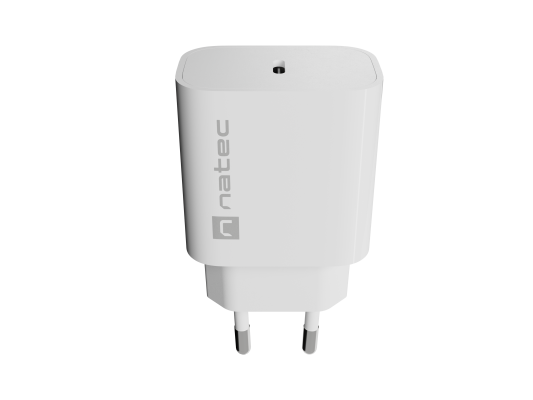 Natec Ribera USB lādētājs 1X USB-C 20W, Balta