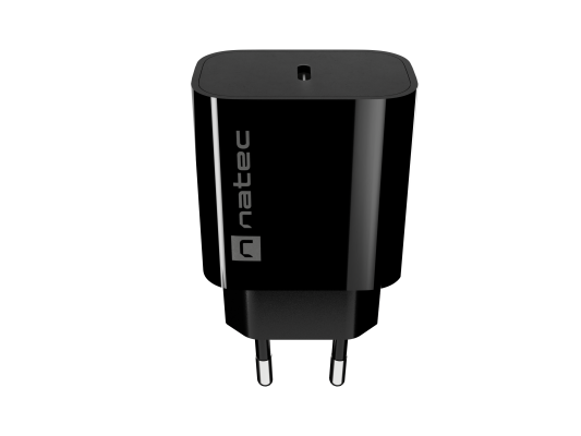 Зарядное устройство Natec Ribera USB 1X USB-C 20W, Чёрный