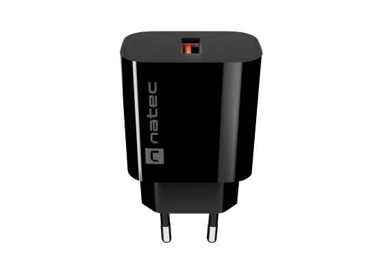 Natec Ribera USB Charger 1X USB-A 18W, Black