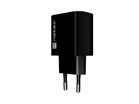 Зарядное устройство Natec Ribera USB 1X USB-A + 1X USB-C 20W, Чёрный