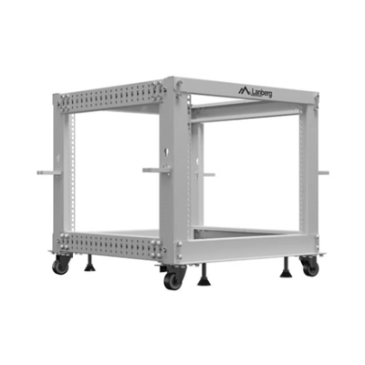 Lanberg Open Rack 19" 9U, adjustable  |  OR01-6109-S  |  65.7 x 60 x 57.7 cm  |  Gray