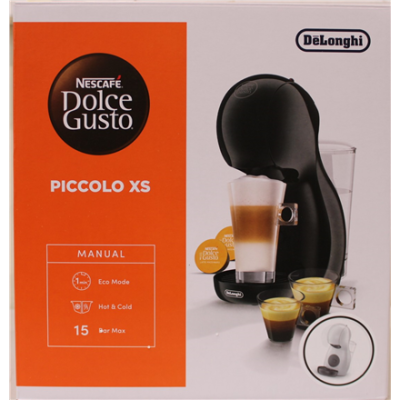 SALE OUT. DeLonghi EDG110.WB Dolce Gusto Piccolo XS Coffee maker, White  |  Delonghi Coffee Maker  |  EDG110.WB Dolce Gusto Piccolo XS  |  Pump pressure 15 bar  |  Capsule  |  1400 W  |  White  |  DAMAGED PACKAGING