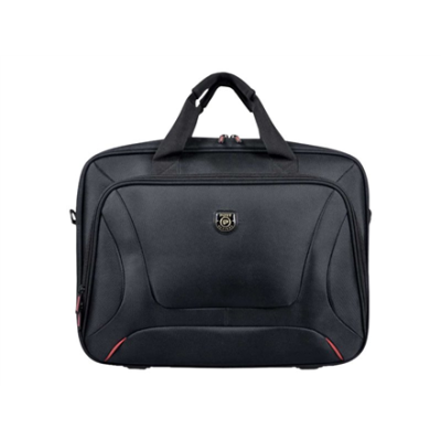 PORT DESIGNS  |  Courchevel  |  Fits up to size 15.6 "  |  Messenger - Briefcase  |  Black  |  Shoulder strap