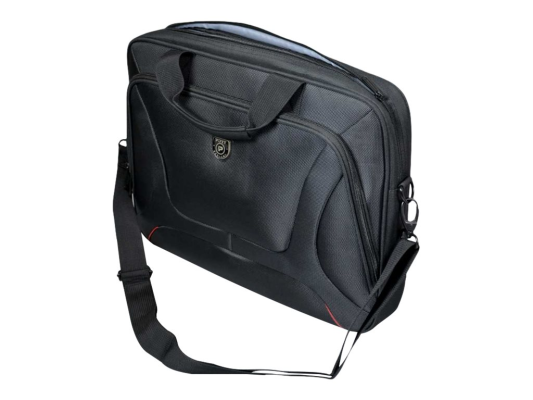 PORT DESIGNS  |  Courchevel  |  Fits up to size 15.6 "  |  Messenger - Briefcase  |  Black  |  Shoulder strap