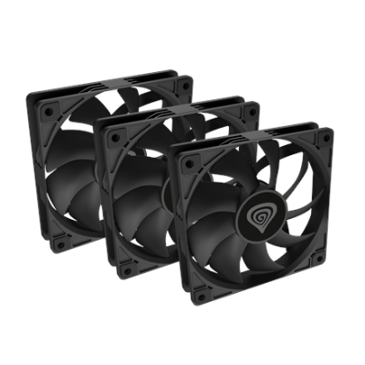 Genesis Oxal 120  |  Case Fans  |  120 mm  |  3-Pack  |  Black