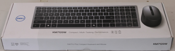 SALE OUT.  |  Dell  |  Keyboard and Mouse  |  KM7120W  |  Wireless  |  2.4 GHz, Bluetooth 5.0  |  Batteries included  |  US  |  REFURBISHED  |  Bluetooth  |  Titan Gray  |  Numeric keypad  |  Wireless connection