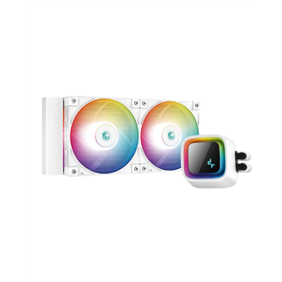 Deepcool  |  LS520 ARGB  |  Liquid CPU Cooler  |  Intel & AMD  |  White