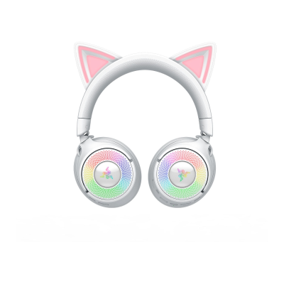 Razer  |  Austiņas  |  Kraken Kitty V3 Pro  |  Jā  |  Bluetooth  |  Ap ausīm  |  Bezvadu