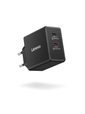 Lenovo Dual USB-C 65W GaN Charger  |  USB-C  |  65 W  |  Charger