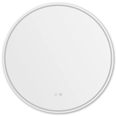 Mirror with LED lighting and anti fog function Ø 80 cm, 36W, 3CCT